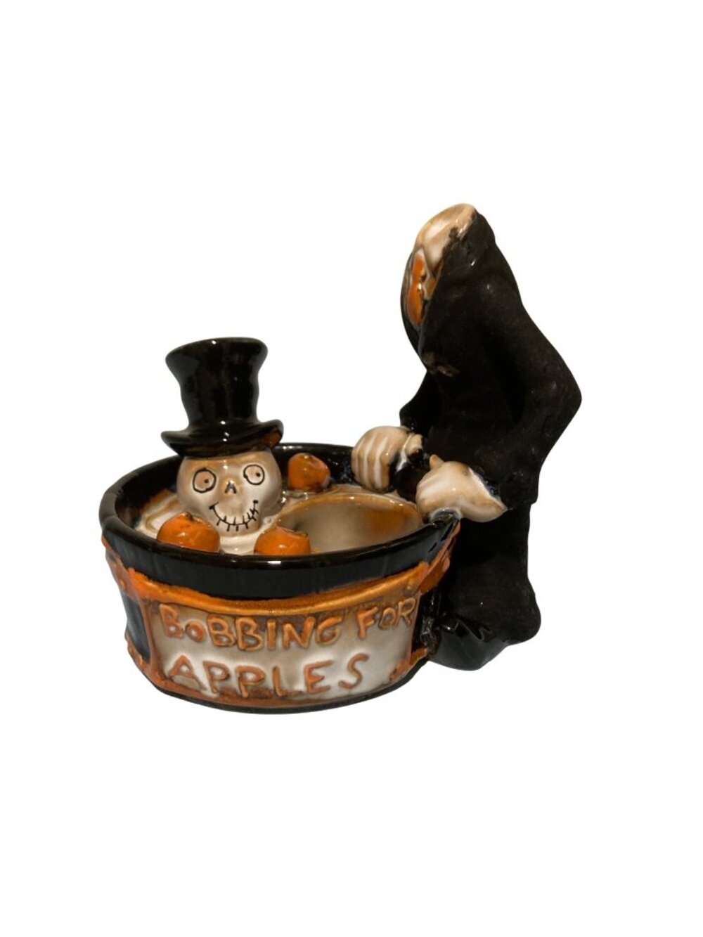 Yankee Candle Halloween Boney Bunch Headless Skeleton Bob for Apples Tealight